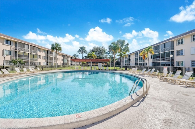 view of pool