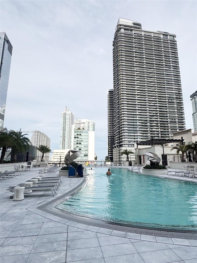 view of pool with a patio area