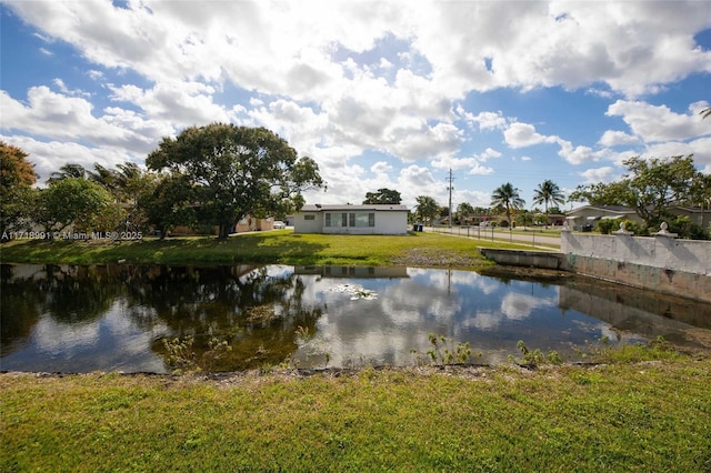 view of water feature