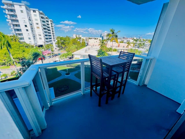 view of balcony