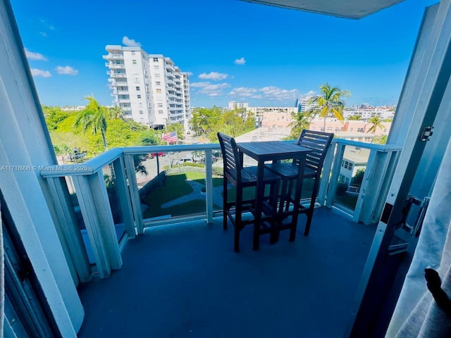 view of balcony