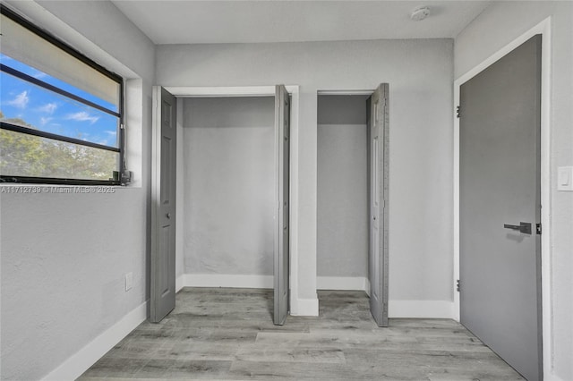 interior space with light wood-type flooring