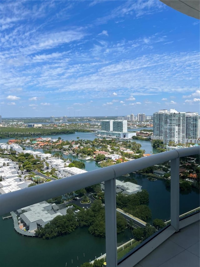 view of water feature