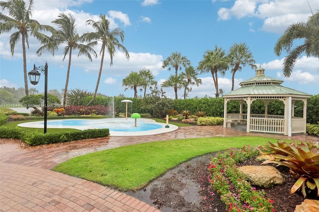 view of home's community featuring a gazebo