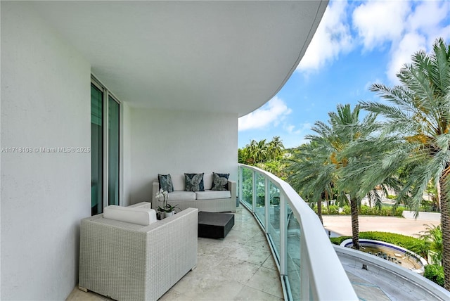 balcony with an outdoor living space