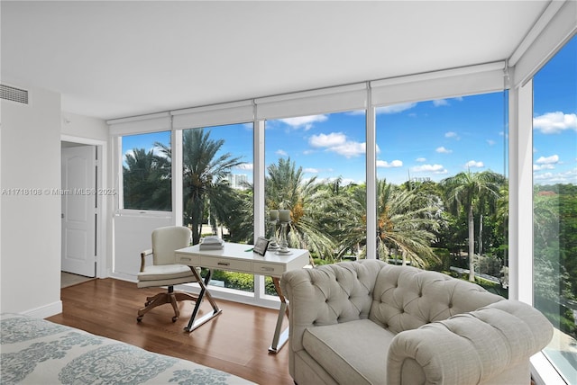 sunroom with a wealth of natural light