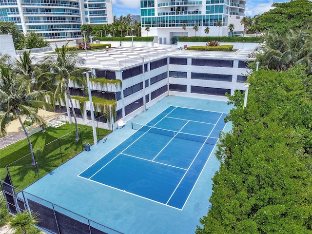 view of tennis court