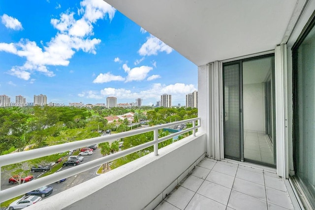 view of balcony