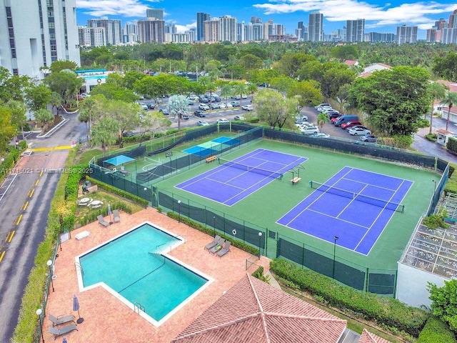 birds eye view of property