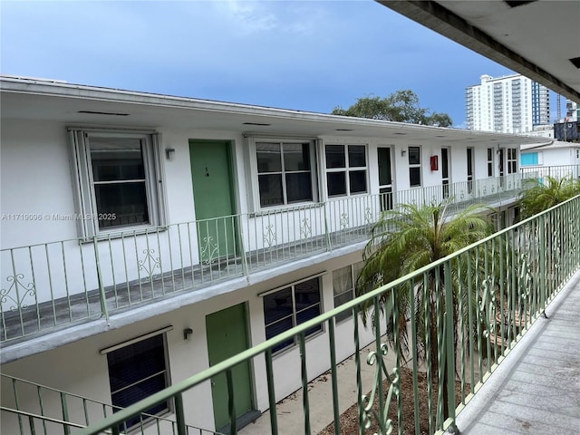 view of balcony