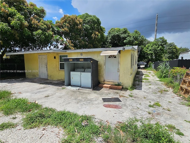 view of outbuilding