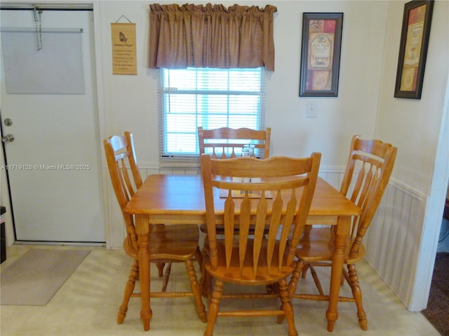 view of dining room