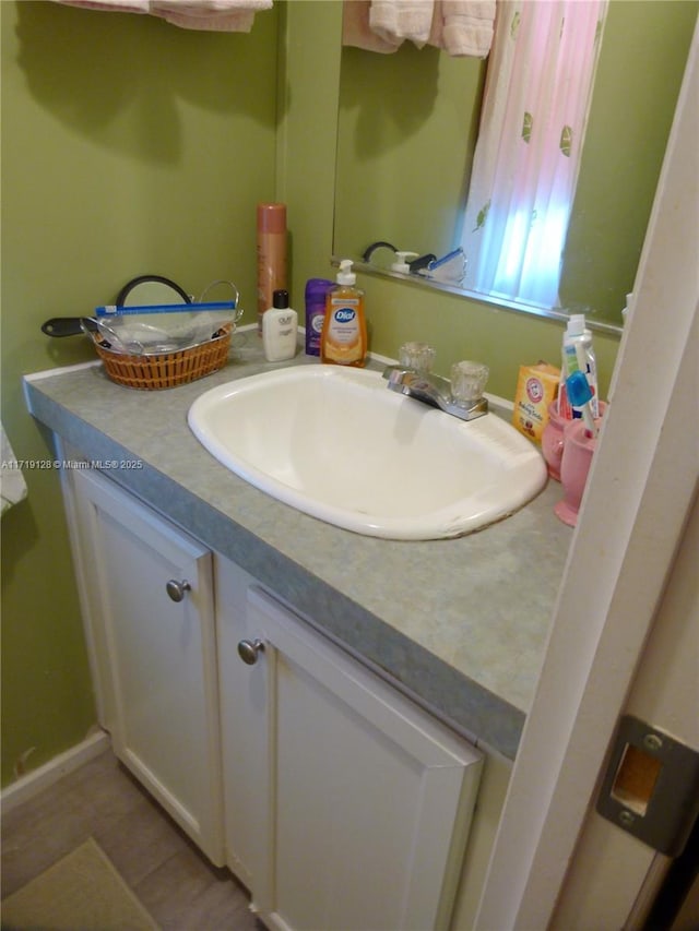 bathroom featuring vanity