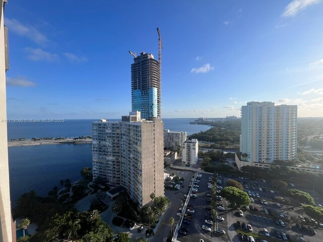 view of city featuring a water view