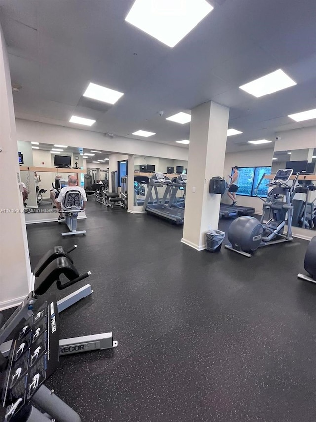 view of exercise room