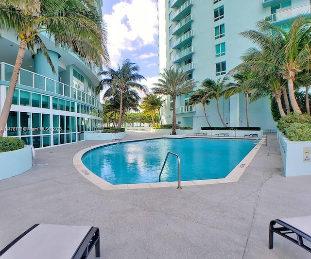 view of pool with a patio