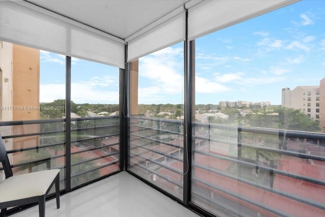 view of sunroom / solarium