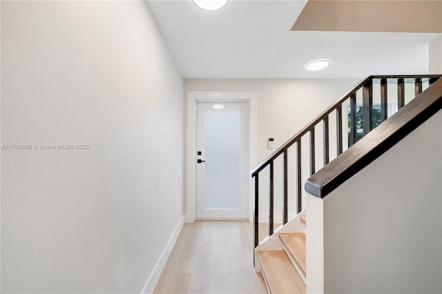 interior space featuring wood-type flooring