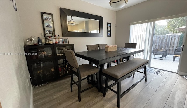 view of dining area