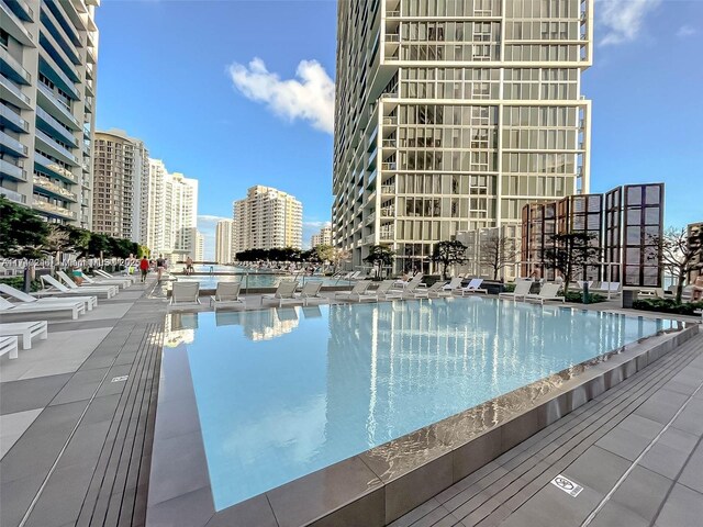 495 Brickell Ave Unit 2301, Miami, FL 33131 - community pool with a city view