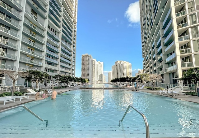 495 Brickell Ave Unit 2301, Miami, FL 33131 - view of swimming pool featuring a city view