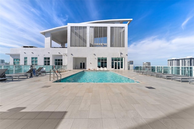 view of pool with a patio