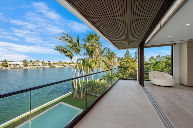 315 N Shore Dr, Miami Beach, FL 33141 - balcony featuring a water view