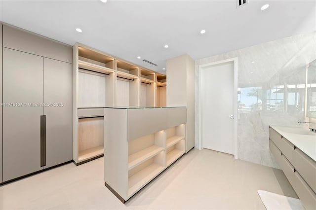 315 N Shore Dr, Miami Beach, FL 33141 - walk in closet featuring a sink