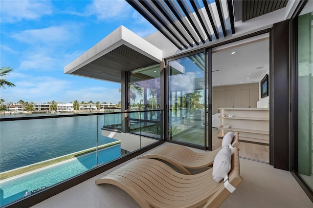315 N Shore Dr, Miami Beach, FL 33141 - balcony featuring a water view