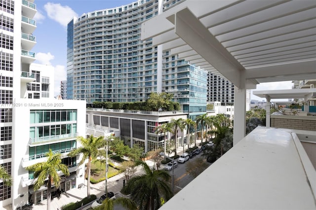 view of balcony