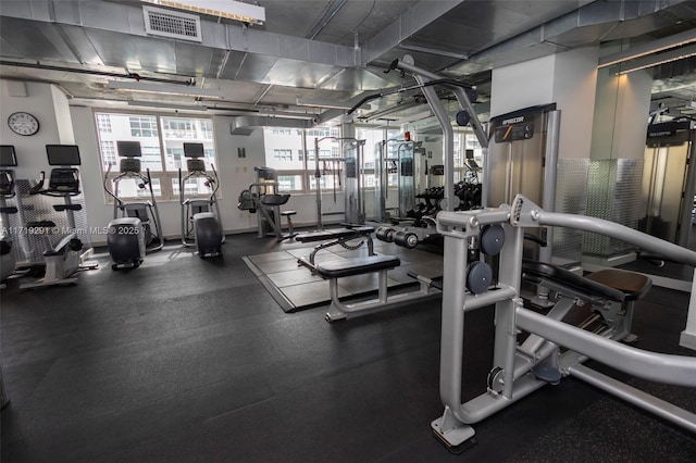 view of exercise room