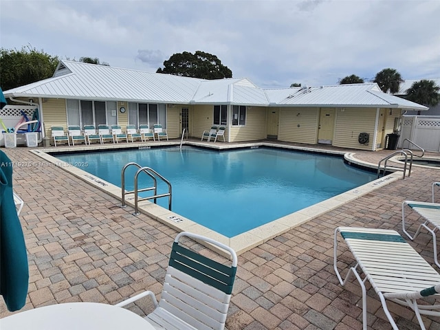 view of pool with a patio area