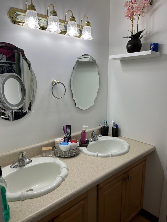 bathroom with vanity