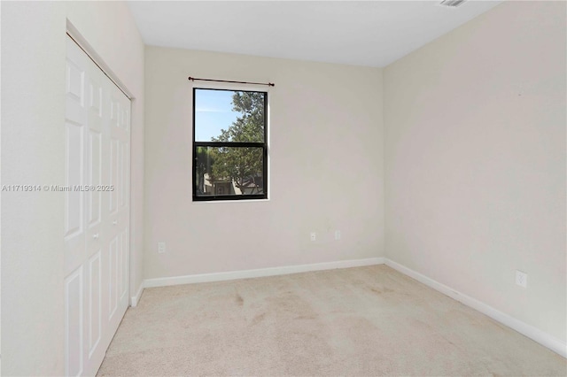 view of carpeted empty room