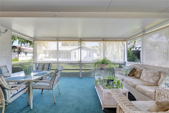 view of sunroom / solarium