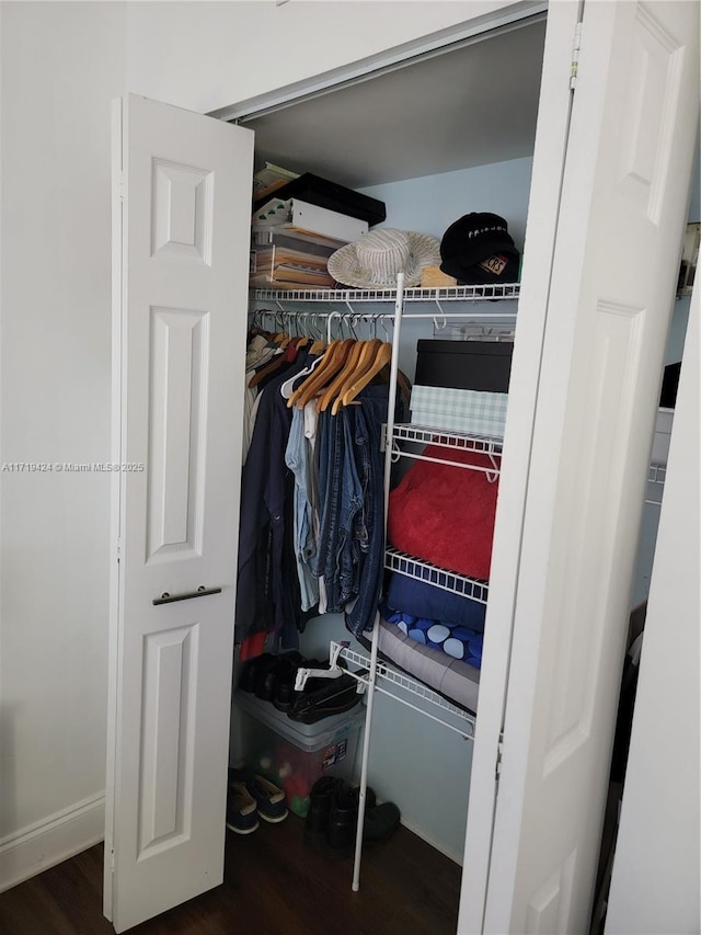 view of closet