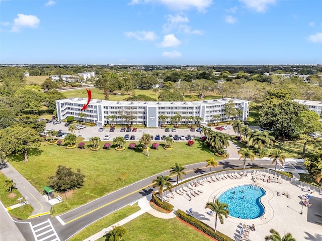 3003 Lyndhurst H Unit 3003, Deerfield Beach, FL 33442 - drone / aerial view of apartment complex / building