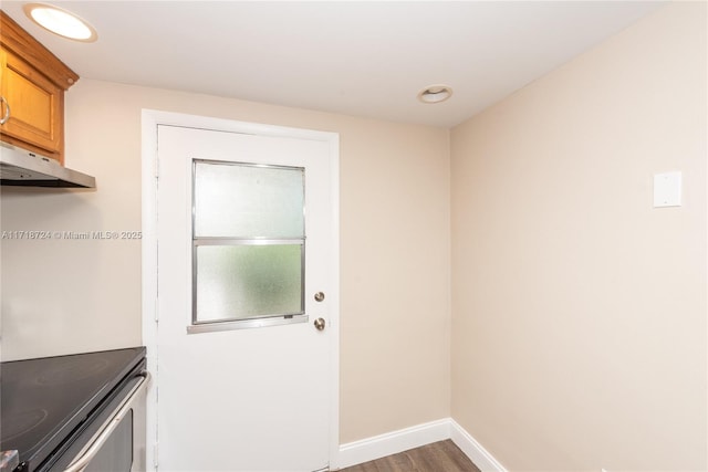 201 Galen Dr Unit 201, Key Biscayne, FL 33149 - washroom with wood finished floors and baseboards