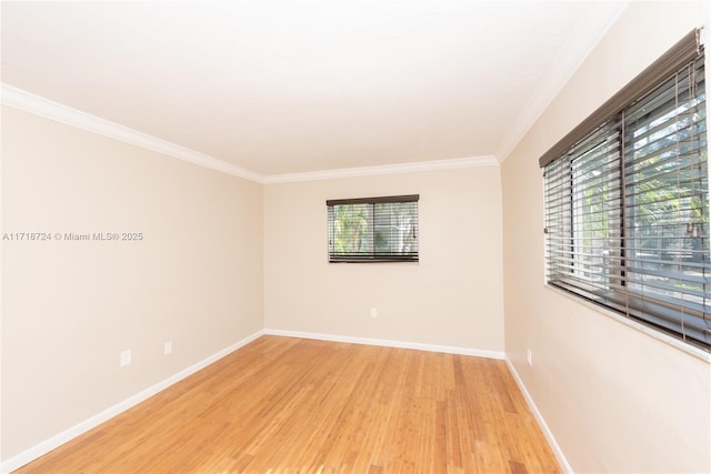 201 Galen Dr Unit 201, Key Biscayne, FL 33149 - empty room with crown molding and light wood-style floors