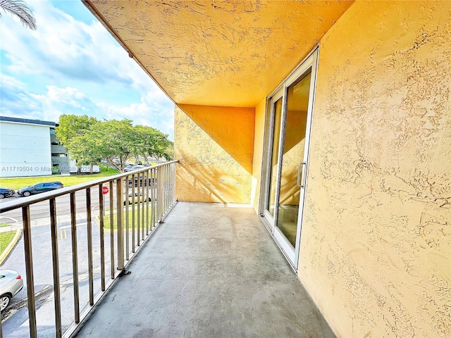 view of balcony