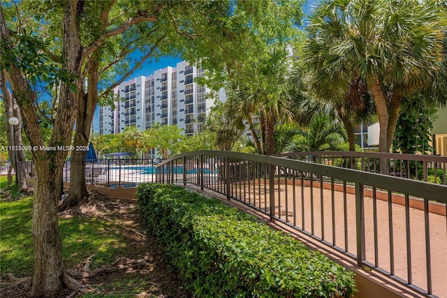 surrounding community featuring a pool