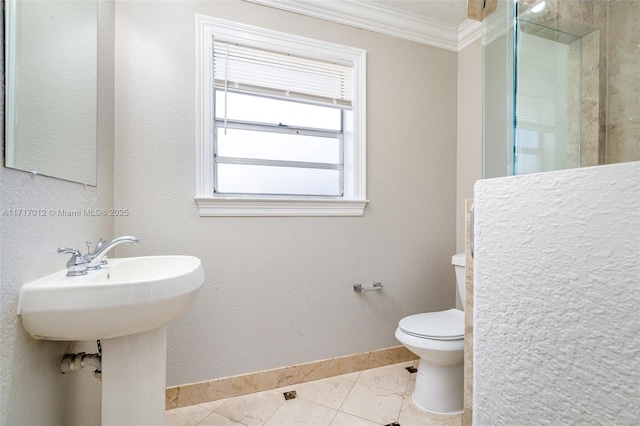 1120 NW 43rd St, Oakland Park, FL 33309 - bathroom with toilet and ornamental molding