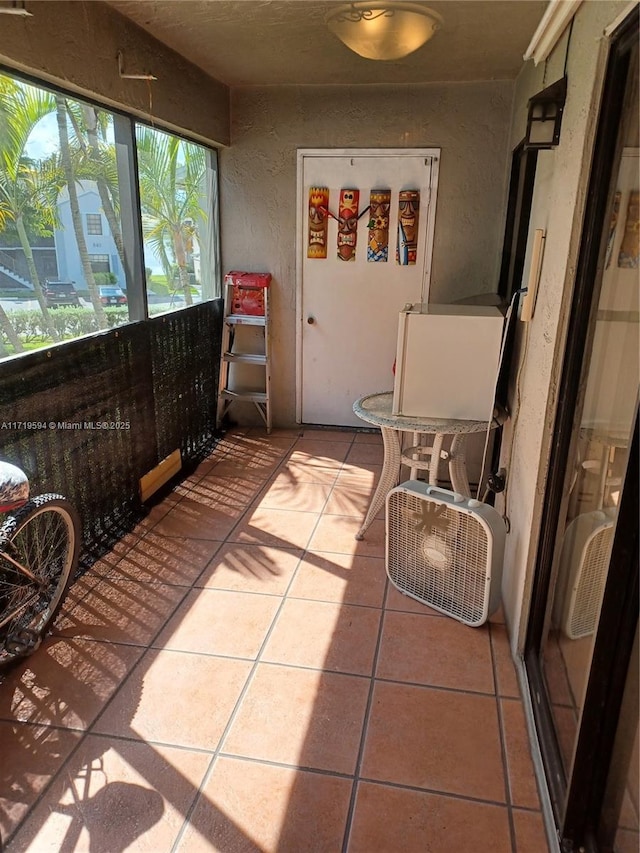 view of sunroom