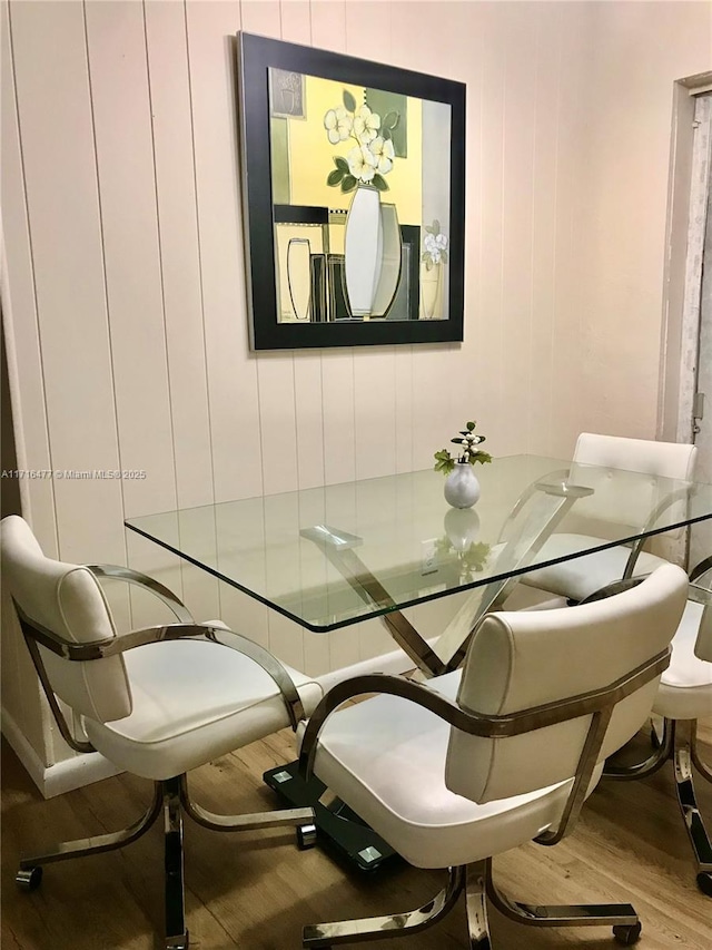 dining room featuring hardwood / wood-style floors