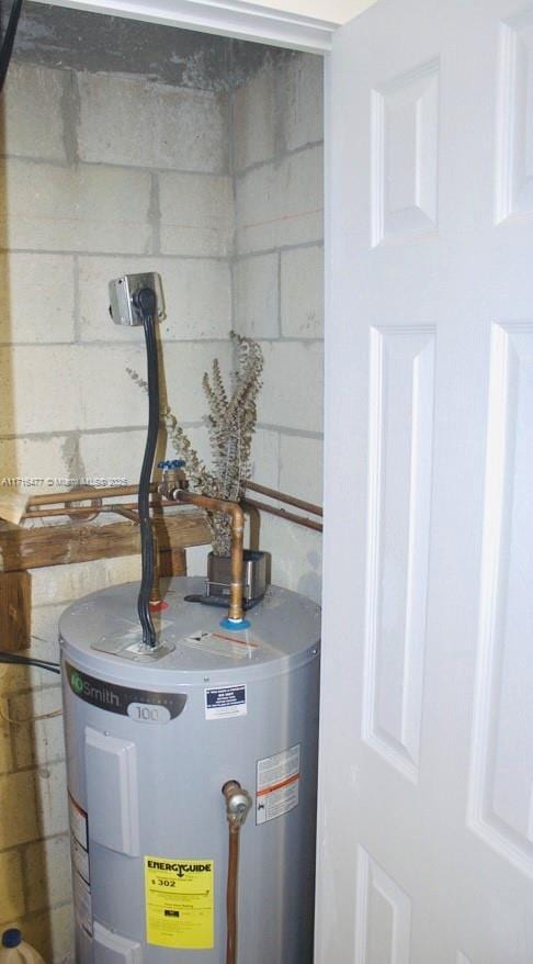 interior space with water heater