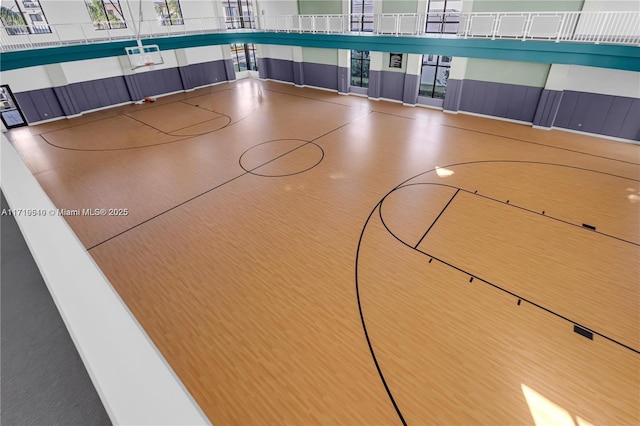 view of basketball court