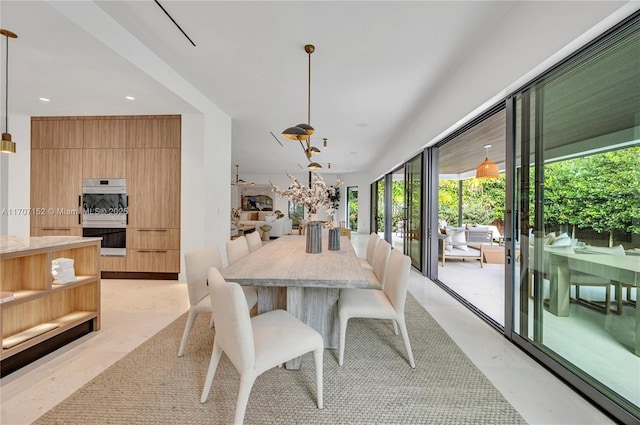 view of dining room