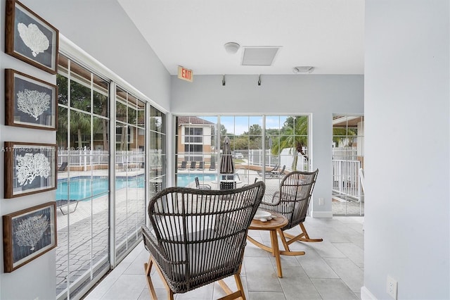 view of sunroom