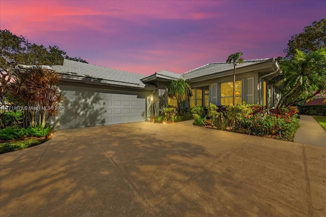 ranch-style house with a garage