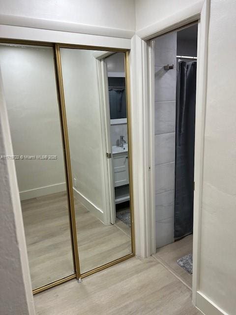 closet with sink